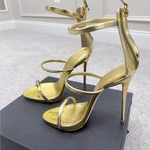 Giuseppe Zanotti Metallic Gold High Heel Sandals